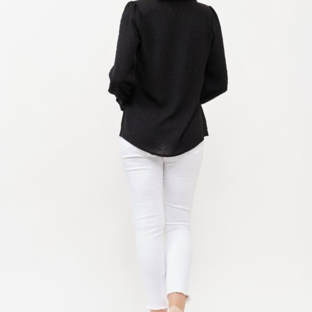 nwt And The Why Polka Dot Ruffle‎ Detailed Blouse Top - Picture 5 of 11